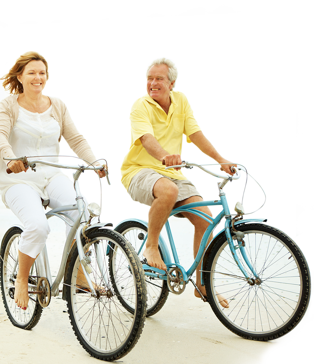 Couple Riding a Bike